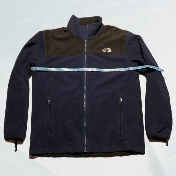 The North Face Blue and Black Suede Fleece Jacket - Picture 8 of 9